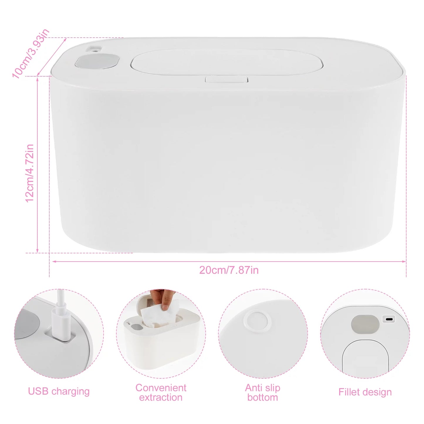 Baby Wipe Warmer Thermostat Baby Wipe Heater Portable Baby Wipes Dispenser Warmer for Home