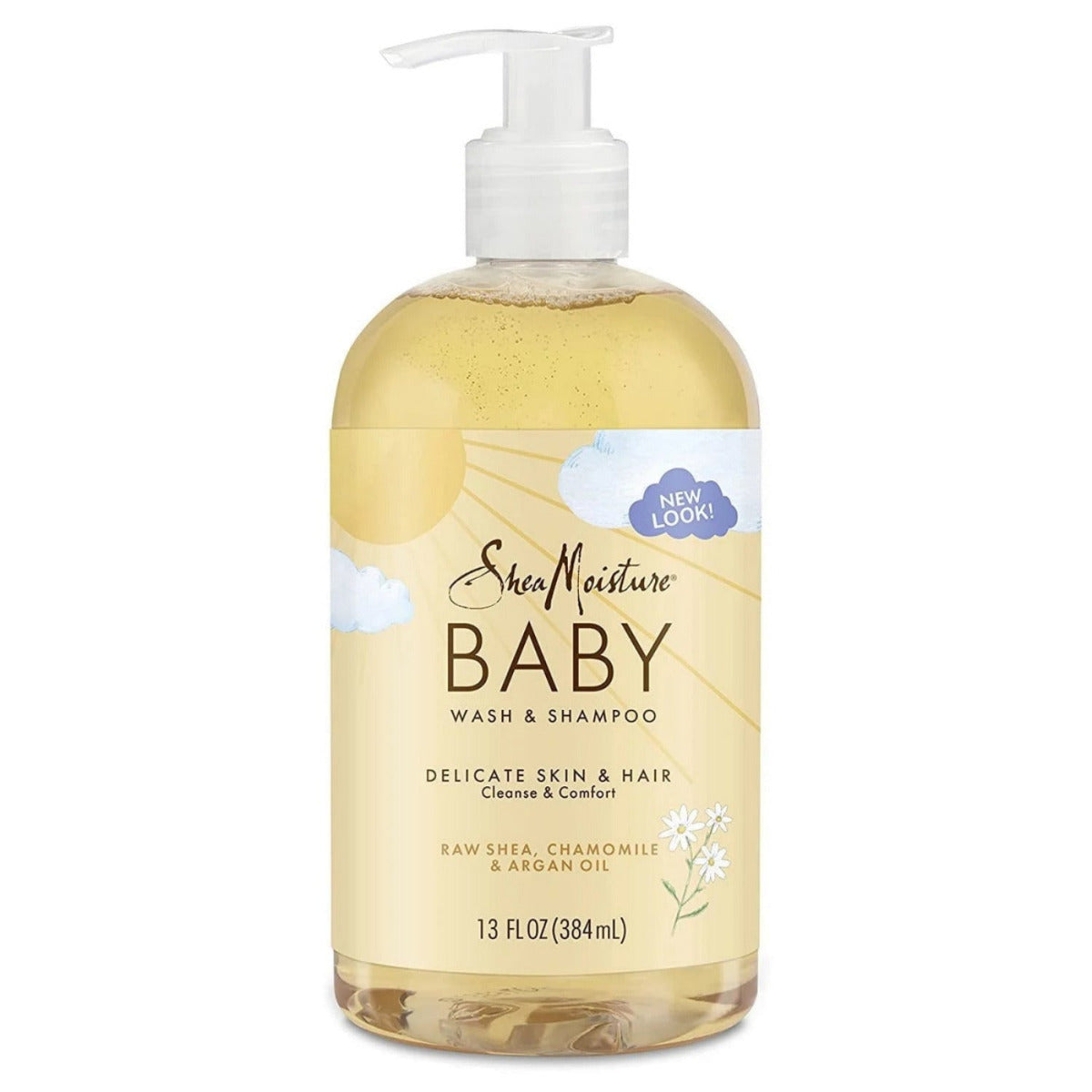 Moisturizing Baby Head-To-Toe Wash & Daily Shampoo with Raw Shea Chamomile & Argan Oil, 13 Fl Oz