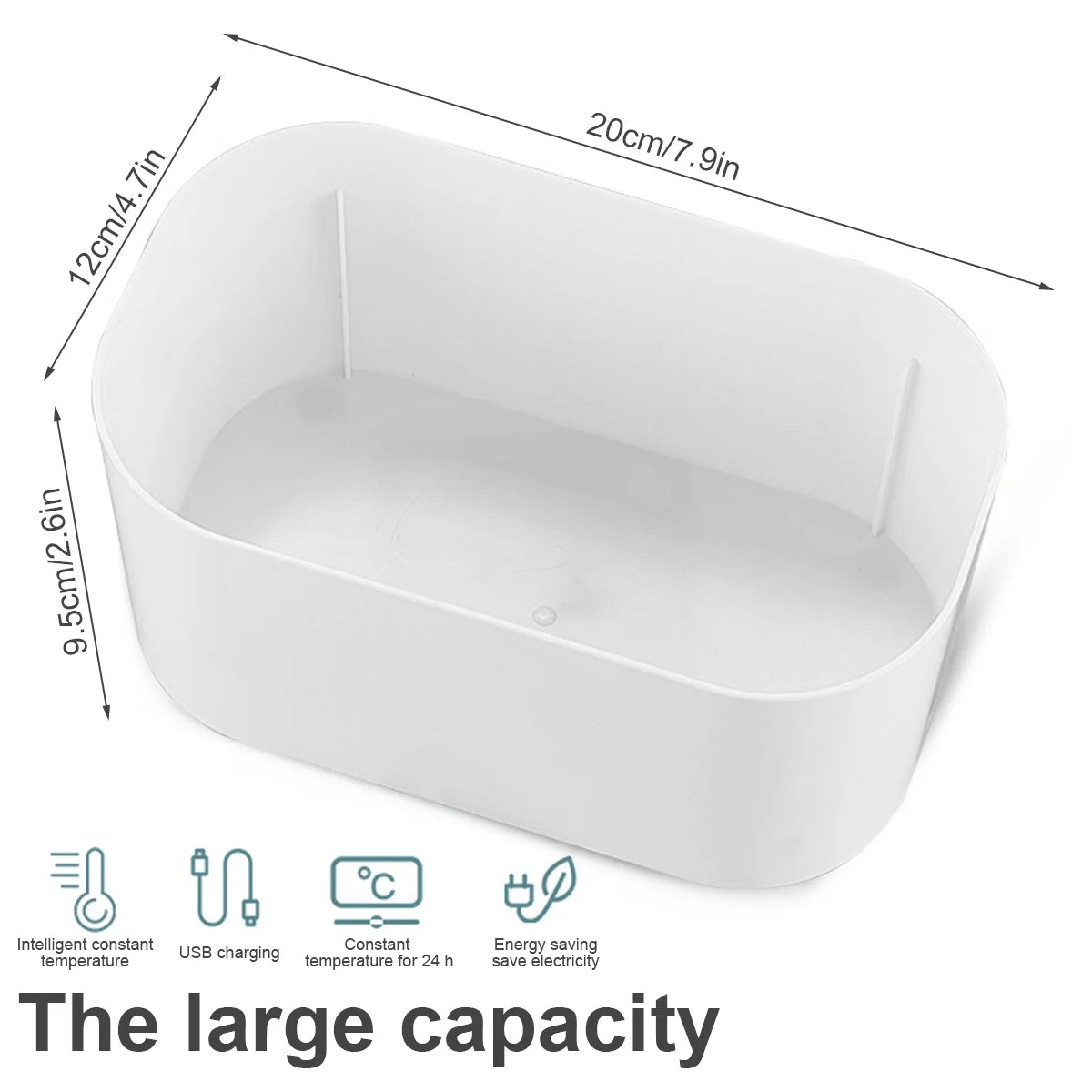 Baby Wipe Warmer Baby Wipe Heater Large Capacity Smart Wet Wipes Warmer,Adjustable Temperature,White
