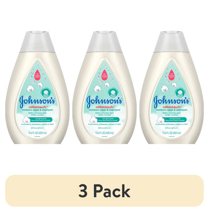 (3 Pack)  Cottontouch for Newborn Baby and Toddler Bath Shampoo and Body Wash, 13.6 Oz