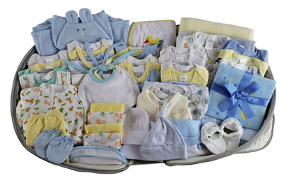 Unisex Baby Layette Gift Sets, Yellow, 62-Piece