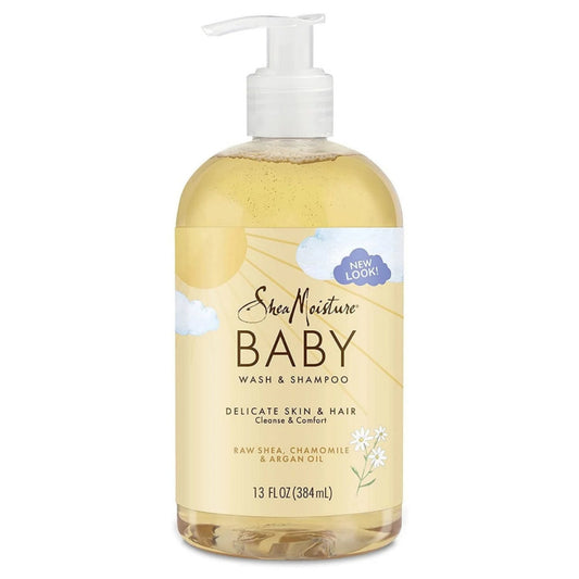 Moisturizing Baby Head-To-Toe Wash & Daily Shampoo with Raw Shea Chamomile & Argan Oil, 13 Fl Oz