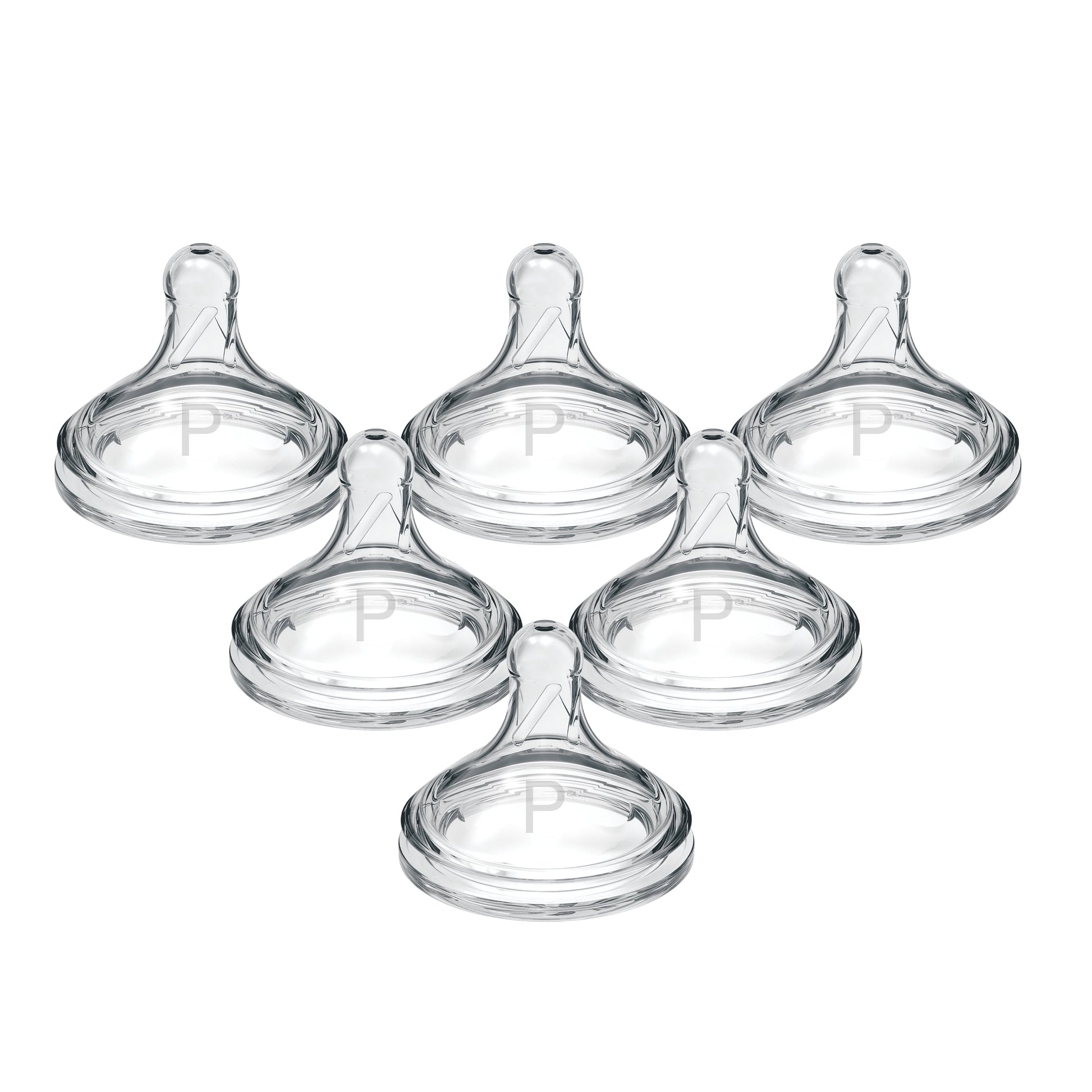 Options+ Wide-Neck Baby Bottle Nipple - Preemie, Slowest Flow - 6-Pack - 0M+