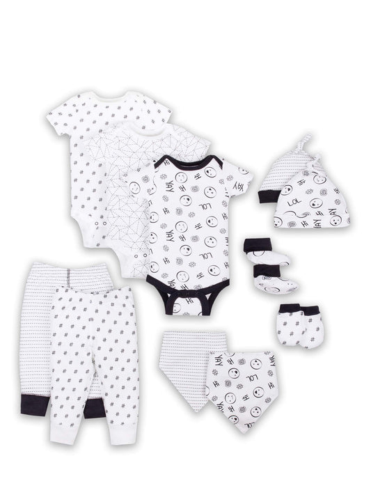 Baby Gender Neutral Newborn Clothes Shower Gift Set, 11-Piece Set