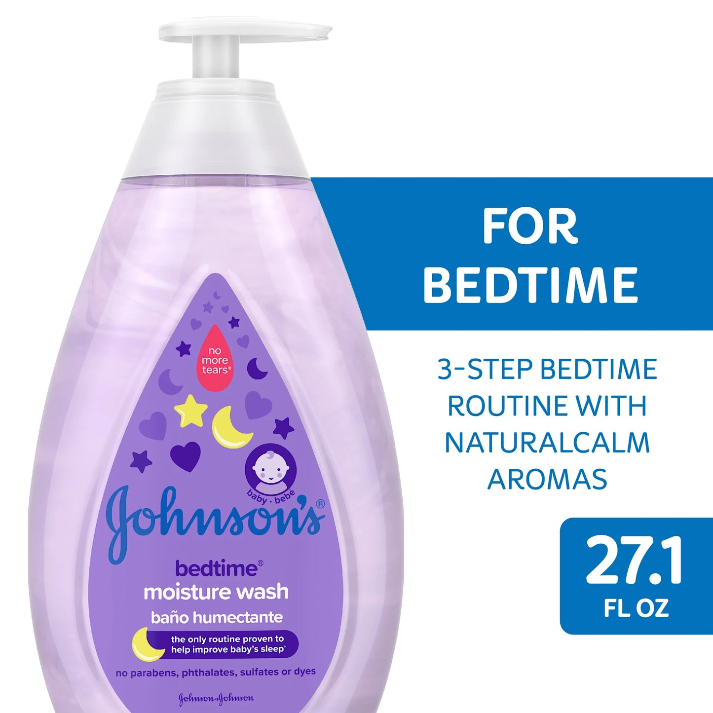 Bedtime Baby Moisture Bath Body Wash with Soothing Aromas, 27.1 Fl Oz