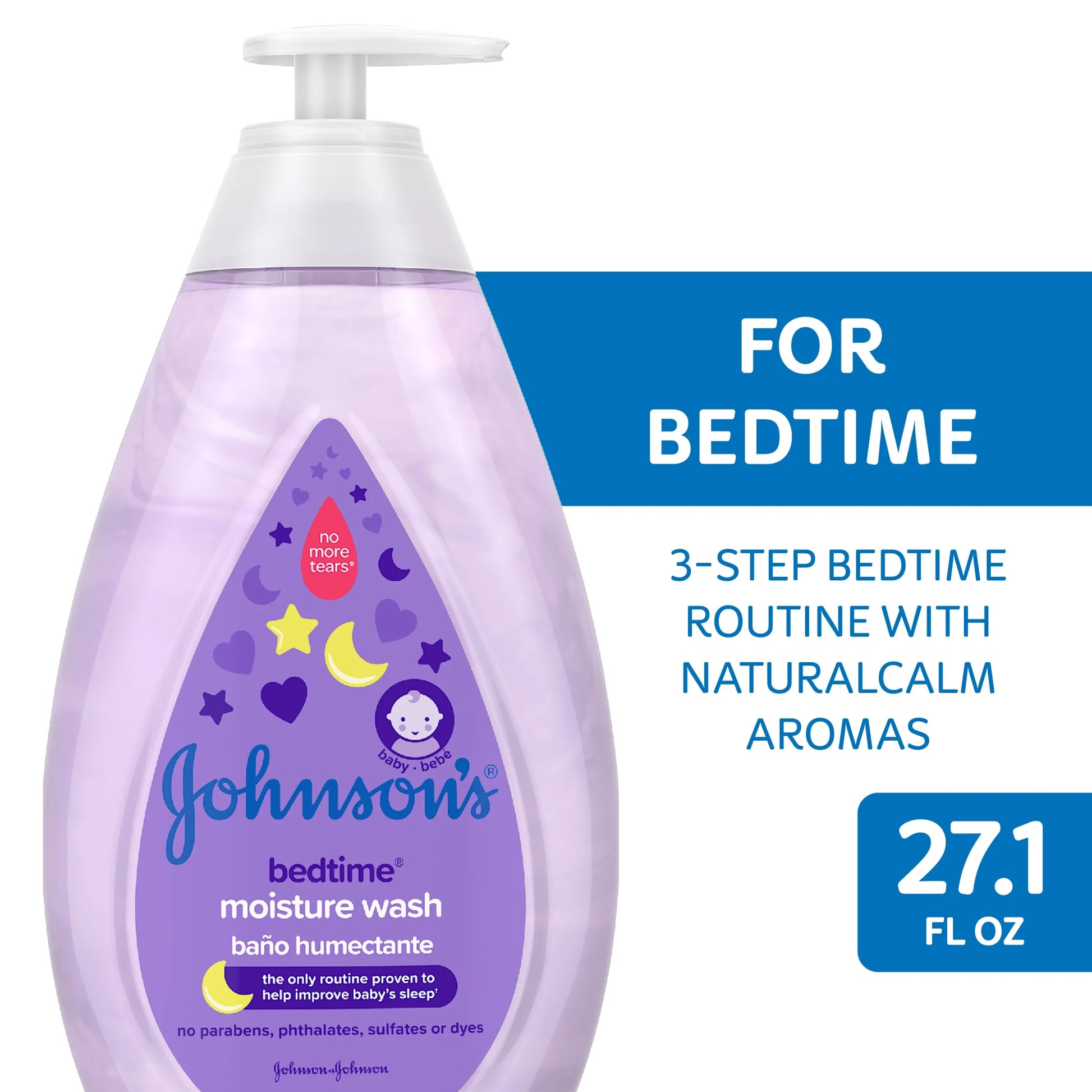 Bedtime Baby Moisture Bath Body Wash with Soothing Aromas, 27.1 Fl Oz