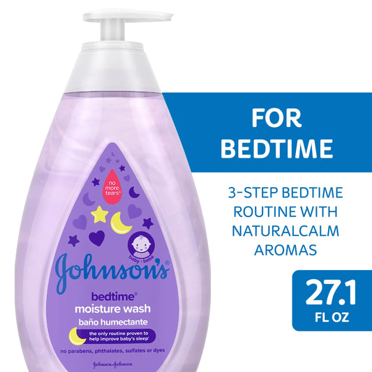 Bedtime Baby Moisture Bath Body Wash with Soothing Aromas, 27.1 Fl Oz