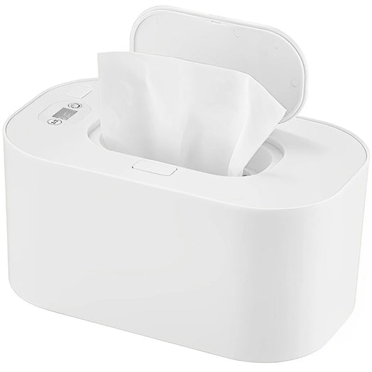Baby Wipe Warmer Baby Wipe Heater Large Capacity Smart Wet Wipes Warmer,Adjustable Temperature,White