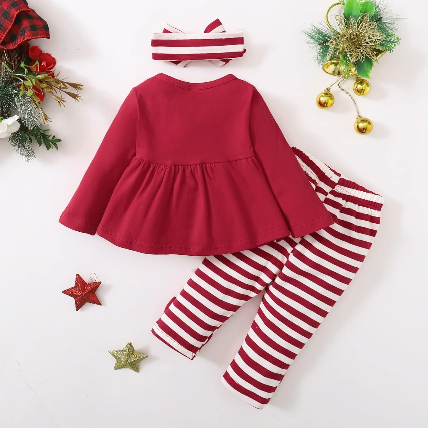 Baby Girl Clothes Infant Toddler Girl Clothes Fall Winter Outfits Long Sleeve Ruffle Tops Girls Pants Sets 3-24M